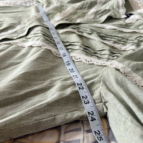 Pomander Place Tuckernuck Green Lace Detail Midi Dress, XL - Picture 10 of 12